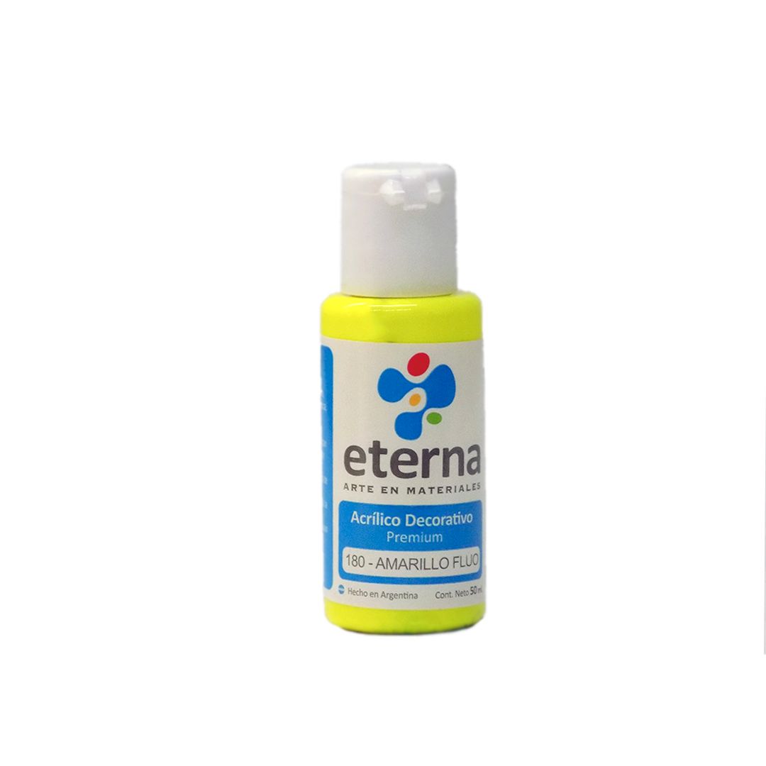 ACRILICO ETERNA 50ml. 180- AMARILLO FLUO
