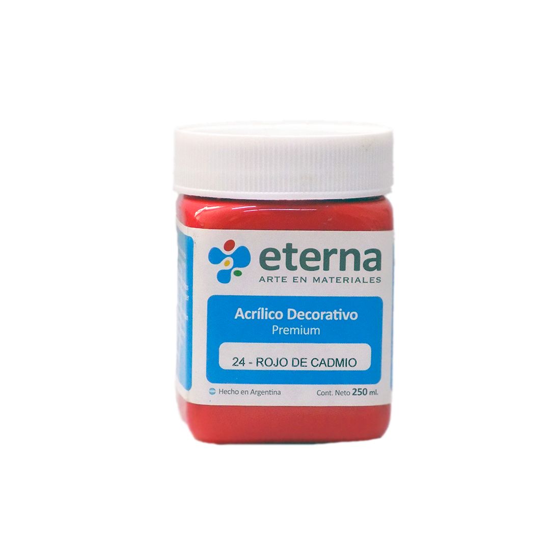 ACRILICO ETERNA 250ml. 24- ROJO DE CADMIO