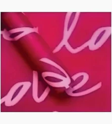 PAPEL COREANO 57x57cm.x1u.. ROJO+ROSA CLARO LOVE