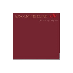 PAPEL COREANO 57x57cm.x1u. ROJO FRASE EN FOIL