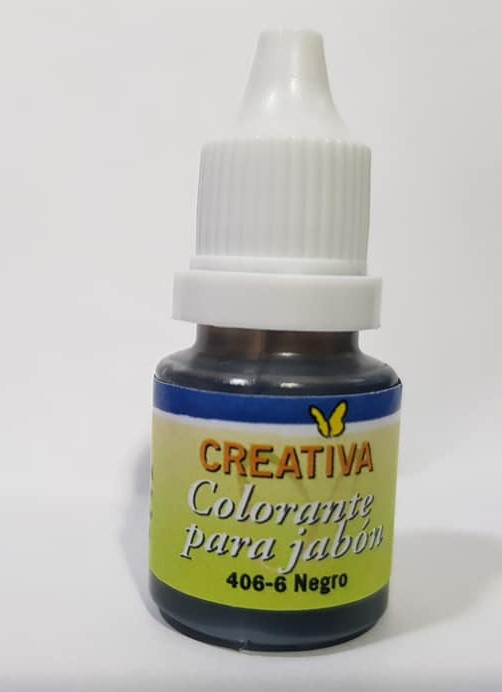 COLORANTE JABON CREATIVA x 10cc. - NEGRO