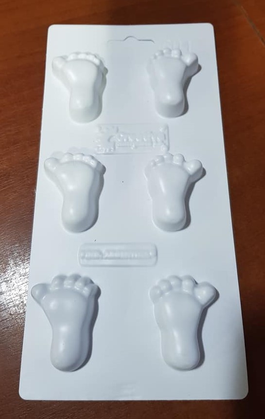 MOLDE JABON CREATIVA PIECITOS x 6  - 601