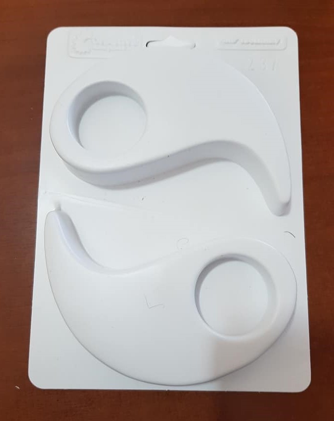 MOLDE VELAS YING YANG x 2 