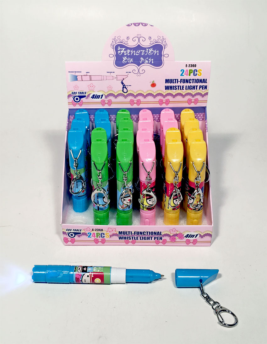 BOLIGRAFO LLAVERO LUZ SILBATO BUHO
