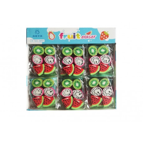 GOMA FRUTAS X 6u.
