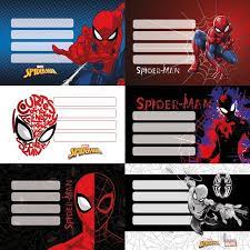 SPIDERMAN ETIQUETAS ESCOLARES