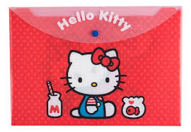 HELLO KITTY SOBRE PVC A4 BOTON