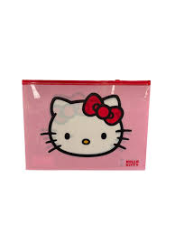 HELLO KITTY SOBRE PVC A4 ZIPPER