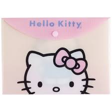 HELLO KITTY SOBRE PVC A5 BOTON 