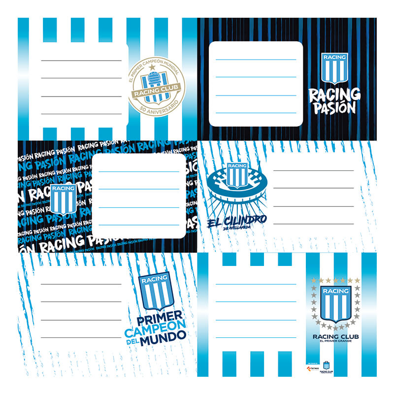 RACING ETIQUETAS x 12u.