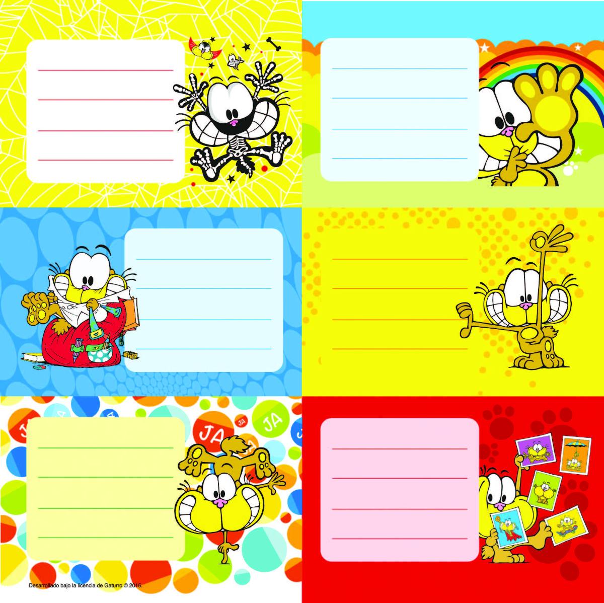 GATURRO ETIQUETAS x 12 u.