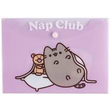 PUSHEEN SOBRE PVC A4 BOTON