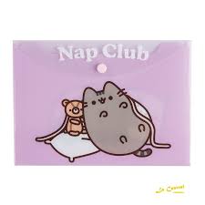 PUSHEEN SOBRE PVC A5 BOTON 