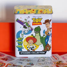TOY STORY STICKER CAJA METALICA x 8.u